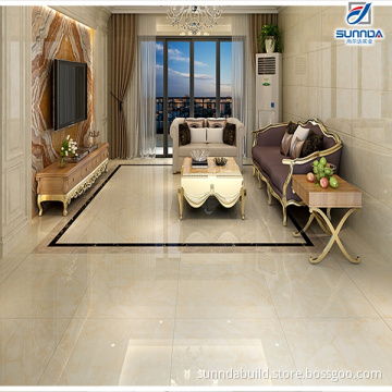 600X600mm High glossy Yellow Color Marble Copy Glazed Porcelain Polished Floor Tiles with 3D-Inkjet Design house decoration
